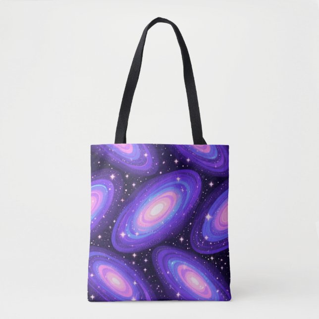Galaxie-Wirbel Muster Dreamy Cosmic Nebel Design Tasche (Vorderseite)