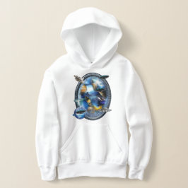 Galaxiebesucher im Weltraum Hoodie