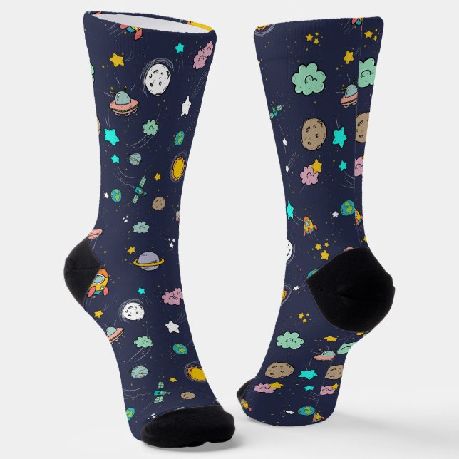 Galaxieelemente Socken (Gewinkelt)
