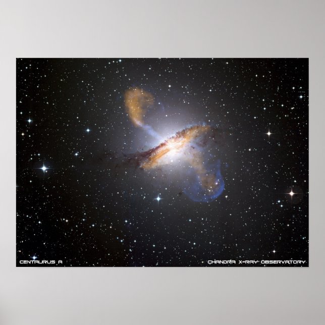 Galaxien Kollidieren Poster (Vorne)