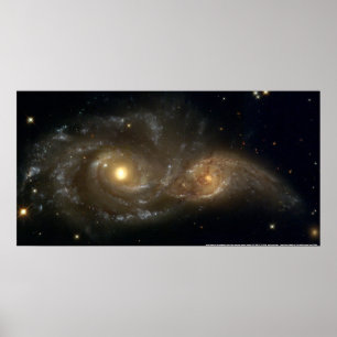 Galaxien NGC 2207 & IC 2163 Poster
