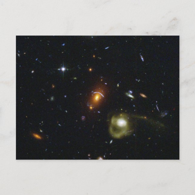 Galaxien Postkarte (Vorderseite)