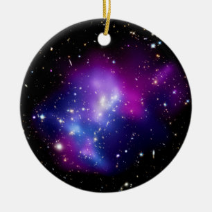 Galaxienhaufen MACS J0717 Weltraumfoto Keramikornament
