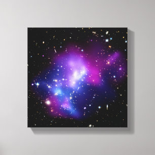 Galaxienhaufen MACS J0717 Weltraumfoto Leinwanddruck