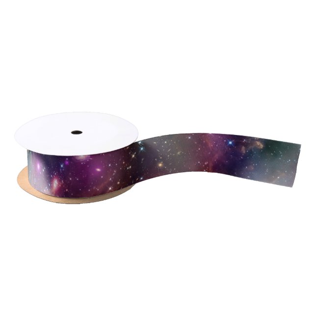 Galaxieraum-Hipsterhintergrund Satinband (Spule)