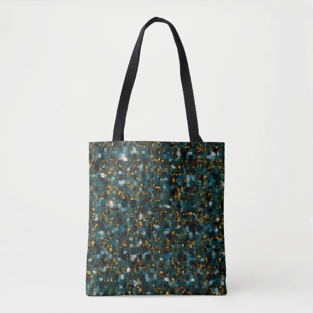 Galaxies Black Blue & Copper Tasche (Vorderseite)