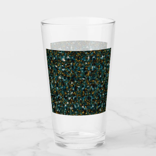 Galaxies Black Blue & Gold Glas (Vorderseite)