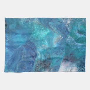Galaxy 3 Soft Blau Abstraktes Handtuch