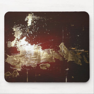 Galaxy - Abstrakter Expressionist Red Brown Gold Mousepad
