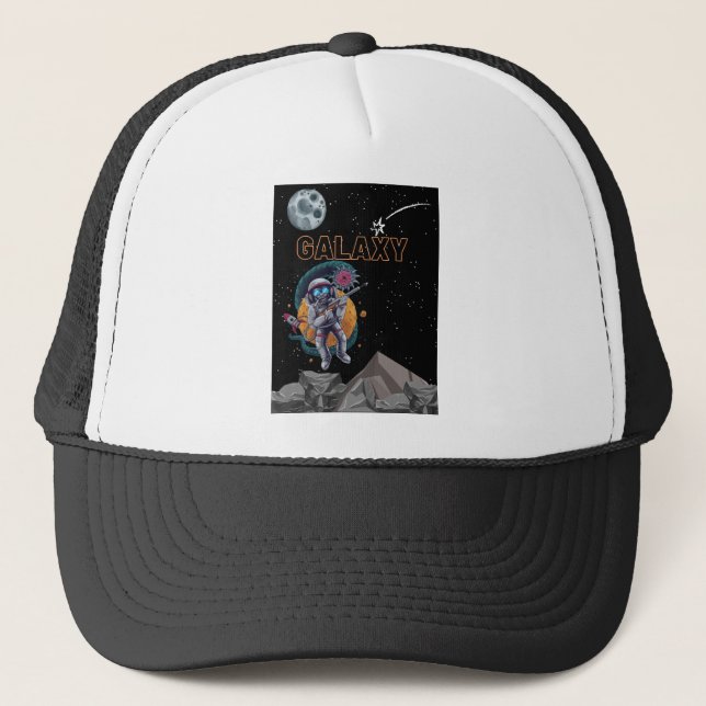 GALAXY-Affe Truckerkappe (Vorderseite)
