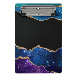 Galaxy Agate Series Design 10 Mini Klemmbrett