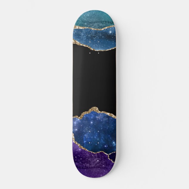 Galaxy Agate Series Design 10 Skateboard (Vorderseite)