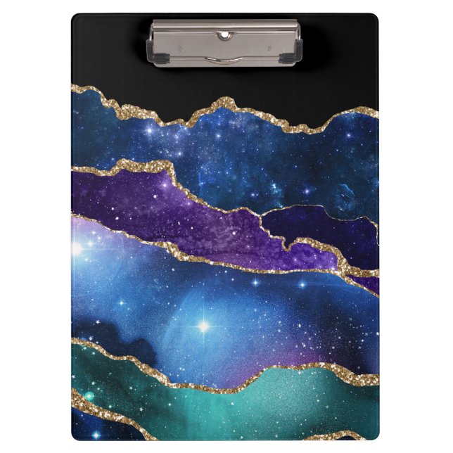 Galaxy Agate Series Design 13 Klemmbrett (Vorderseite)