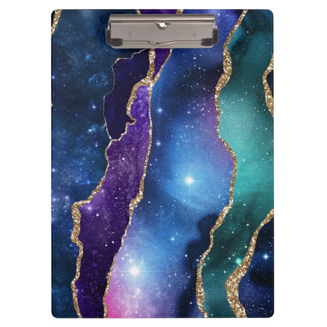 Galaxy Agate Series Design 13 Klemmbrett (Vorderseite)