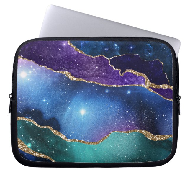 Galaxy Agate Series Design 13 Laptopschutzhülle (Vorderseite)