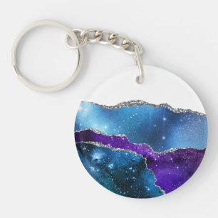 Galaxy Agate Series Design 16 Schlüsselanhänger