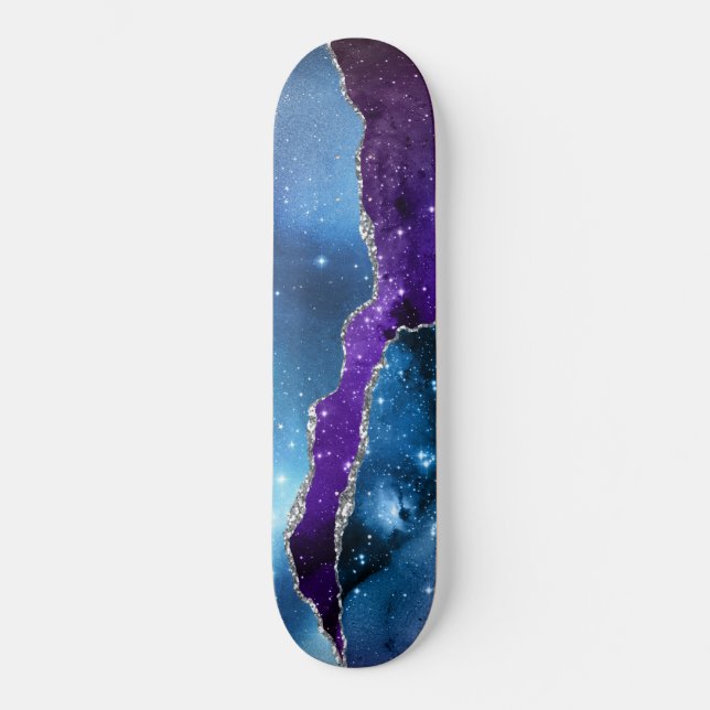 Galaxy Agate Series Design 16 Skateboard (Vorderseite)
