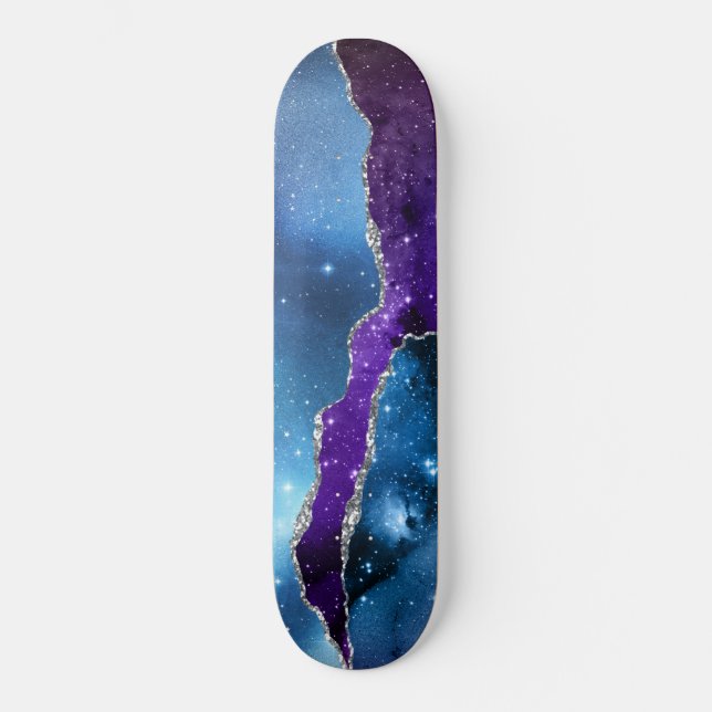 Galaxy Agate Series Design 16 Skateboard (Vorderseite)
