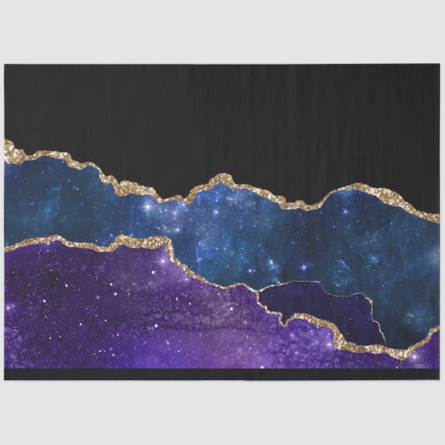 Galaxy Agate Series Design 1 Seidenpapier (Vorderseite)