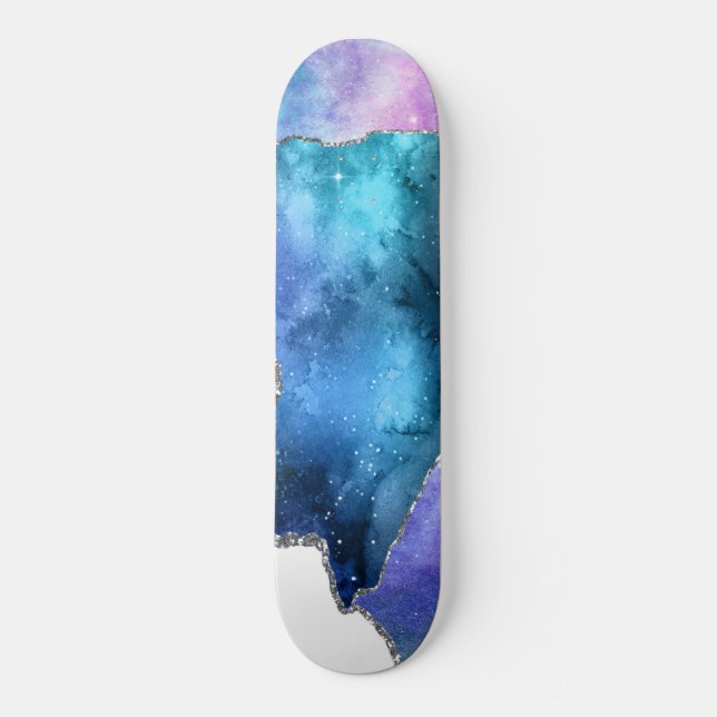 Galaxy Agate Series Design 4 Skateboard (Vorderseite)