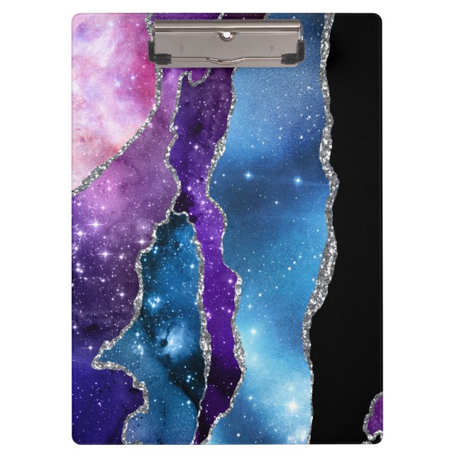 Galaxy Agate Series Design 7 Klemmbrett (Vorderseite)