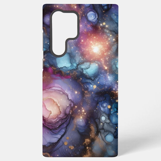 Galaxy Alcohol Ink Samsung Galaxy Hülle (Rückseite)