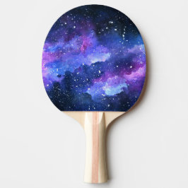 Galaxy Aquarellmalerei Sportgeschenk für ihn Tischtennis Schläger