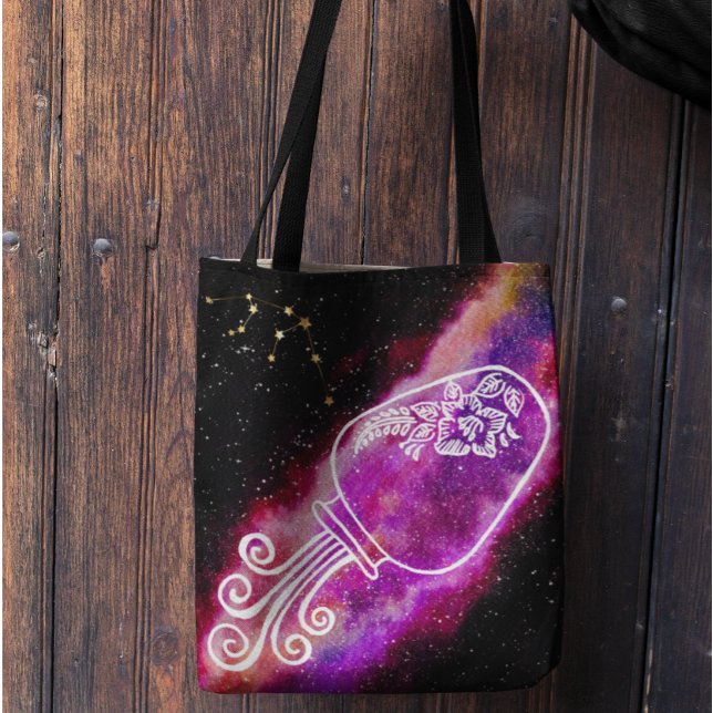 Galaxy Aquarius Personalisiert Zodiac-Zeichen Tasche (Von Creator hochgeladen)
