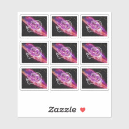 Galaxy Aries Constellation Aufkleber