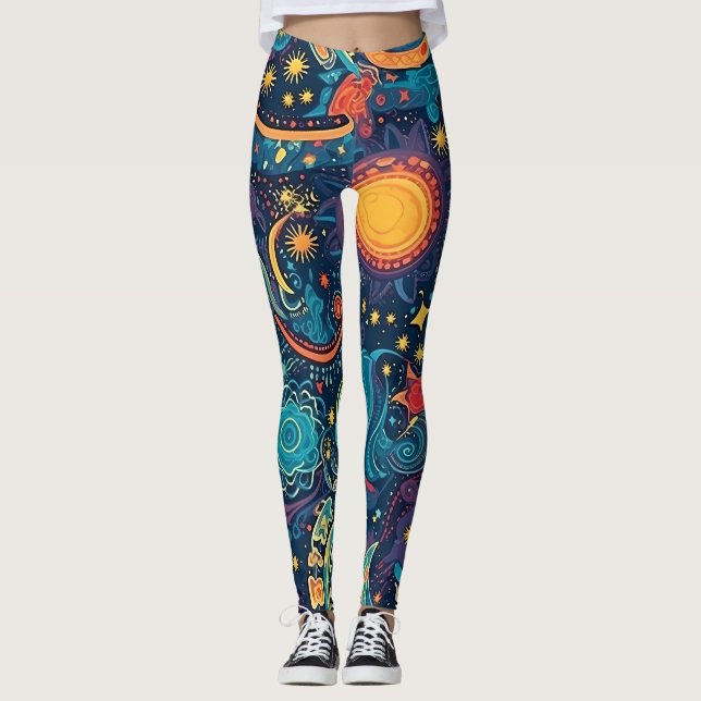 Galaxy Art Leggings (Vorderseite)