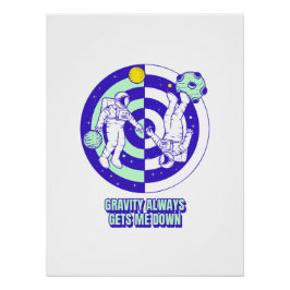 Galaxy Artwork Astronaut Poster | Space