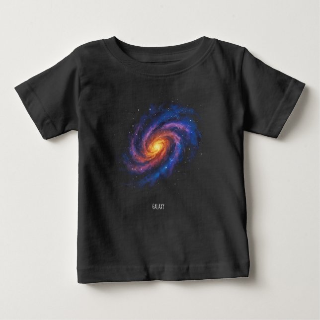Galaxy Artwork - Cosmic Spiral Space Illustration Baby T-shirt (Vorderseite)