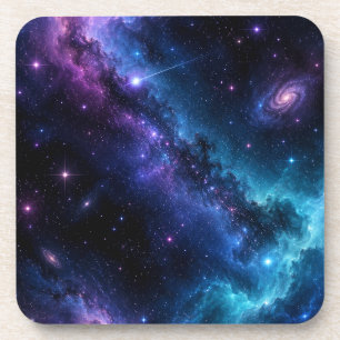 Galaxy Ästhetik Untersetzer   Harter Kunststoffunt