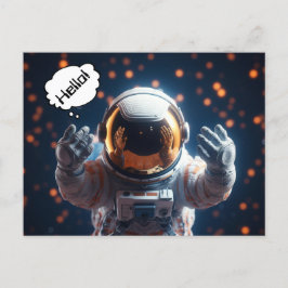 Galaxy Astronaut Postkarte