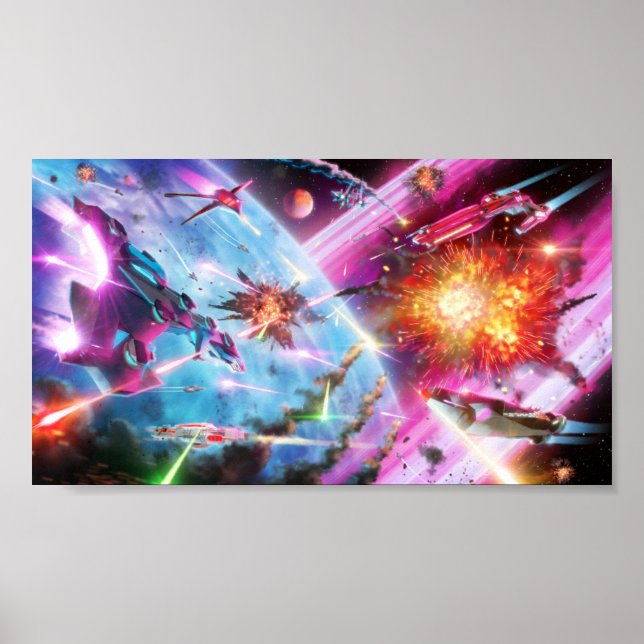 Galaxy Battle Poster (ohne Logo) (Vorne)