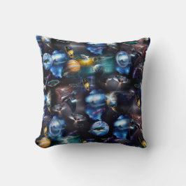 Galaxy-Besucher im Weltraum Kissen