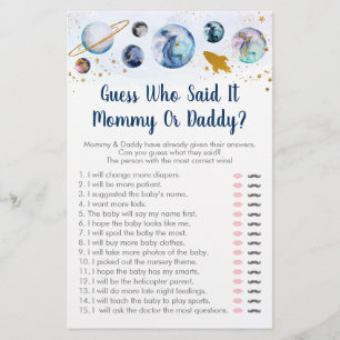 Galaxy Blue Gold Weltraumrät, wer sagte, es Spiel