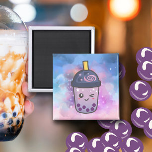 Galaxy Boba Tea Cute Kawaii Magnet