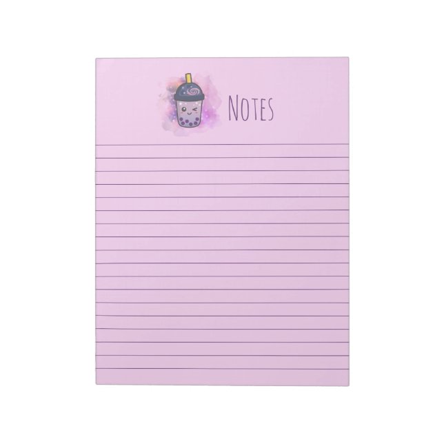 Galaxy Boba Tea Stationery reißt den Editor ab Notizblock (Rotiert)