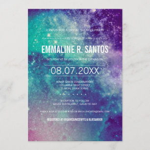 Galaxy Brautparty Invite Einladung