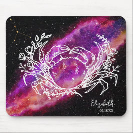Galaxy Cancer Constellation Name Zodiac Zeichen Mousepad