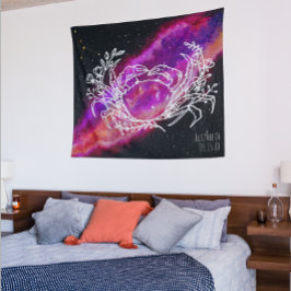 Galaxy Cancer Constellation Name Zodiac Zeichen Wandteppich