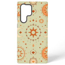 Celestial Boho Samsung Coque | Mystic Sun & Moon