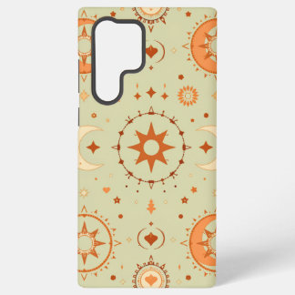 Galaxy Celestial Boho Samsung Coque | Mystic Sun & Moon