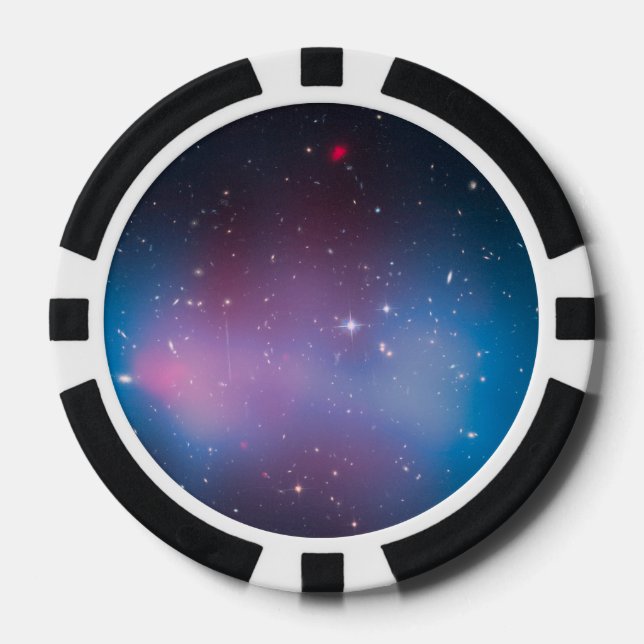 Galaxy Cluster "El Gordo" mit Mass Map und Röntgen Pokerchips (Vorderseite)