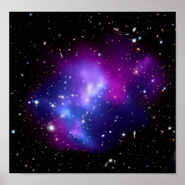 Galaxy Cluster MACS J0717 (Hubble Telescope) Poster (Vorne)