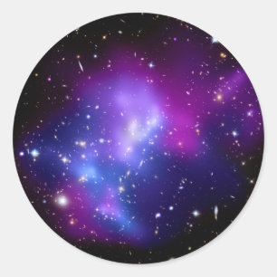 Galaxy Cluster MACS J0717 (Hubble Telescope) Runder Aufkleber