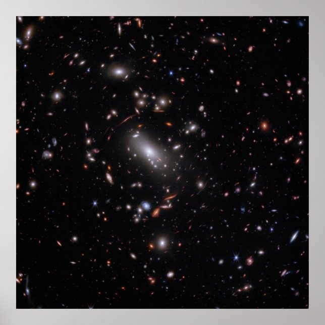 Galaxy Cluster MACS J1423 (NIRCam Image) Poster (Vorne)