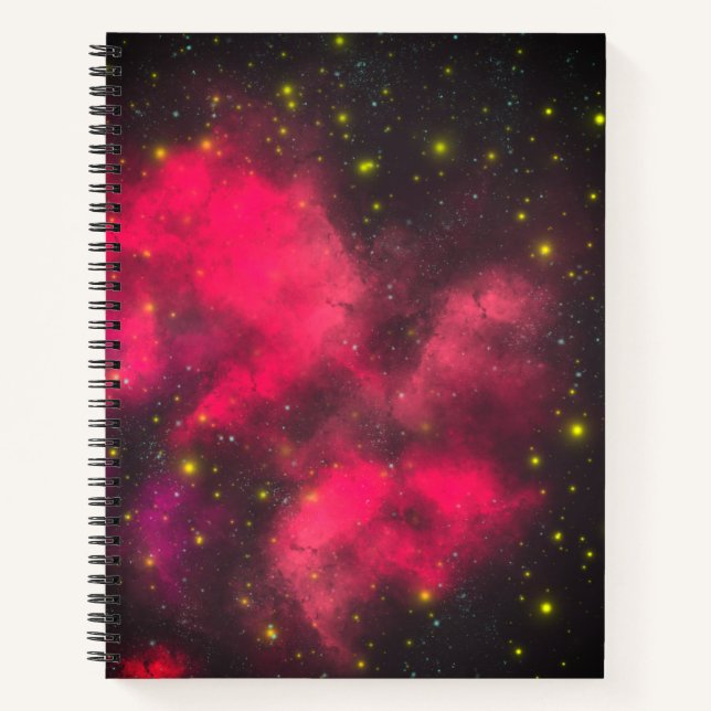 Galaxy Cosmos Schönes Notebook Notizbuch (Vorderseite)