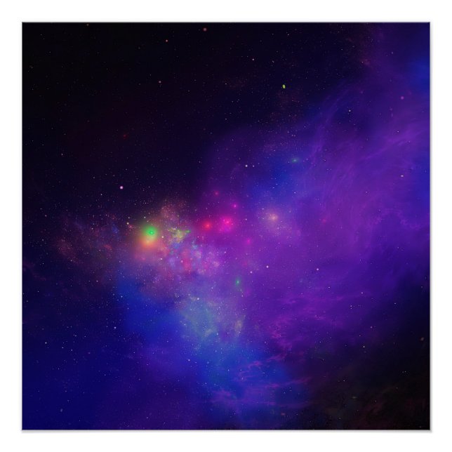 Galaxy Deep Space Glossy Poster (Vorderseite)